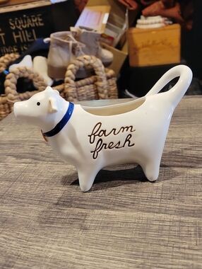 Cow Creamer " Farm Fresh" By Grasslands Road,EUC